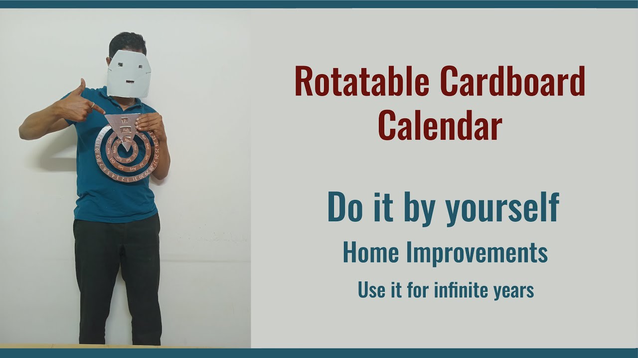 DIY Rotatable Perpetual Calendar | Easy & Low Budget Craft