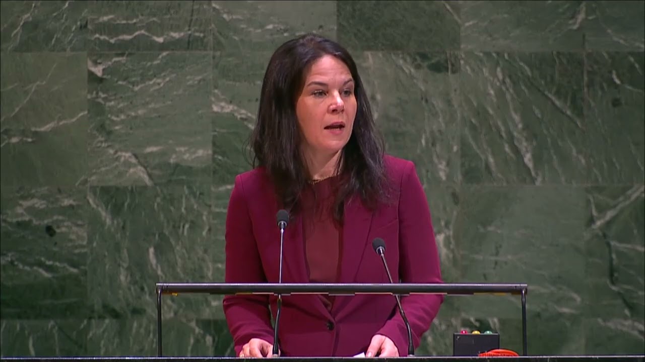 PGA H.E. Annalena Baerbock at the GA on Itnl Day to Combat #Islamaphobia   @unitednations