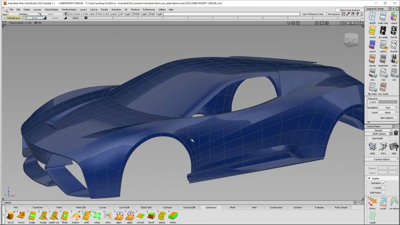Alias Deep Dive - Modify SubDiv Crease Tool