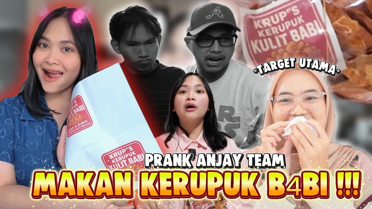 PRANK ANJAY TEAM KERUPUK B4BI!! HAMPIR KETAUAN!!