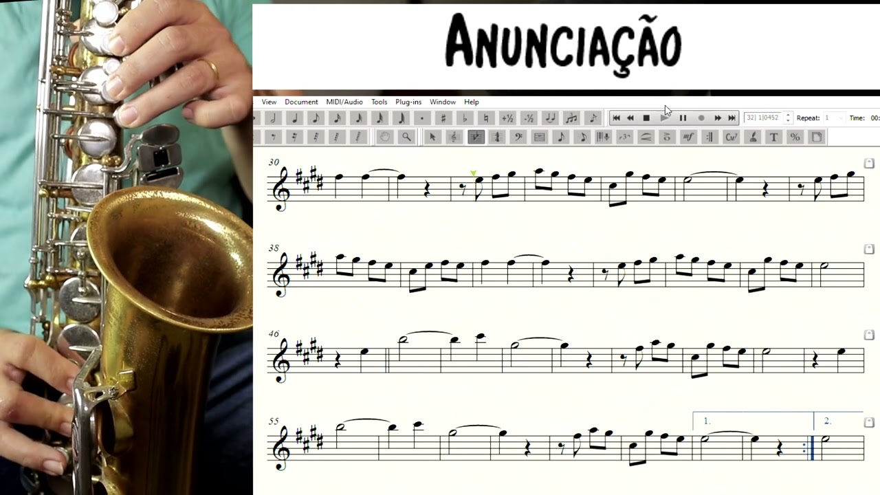 Anunciação- Partitura para Sax Alto