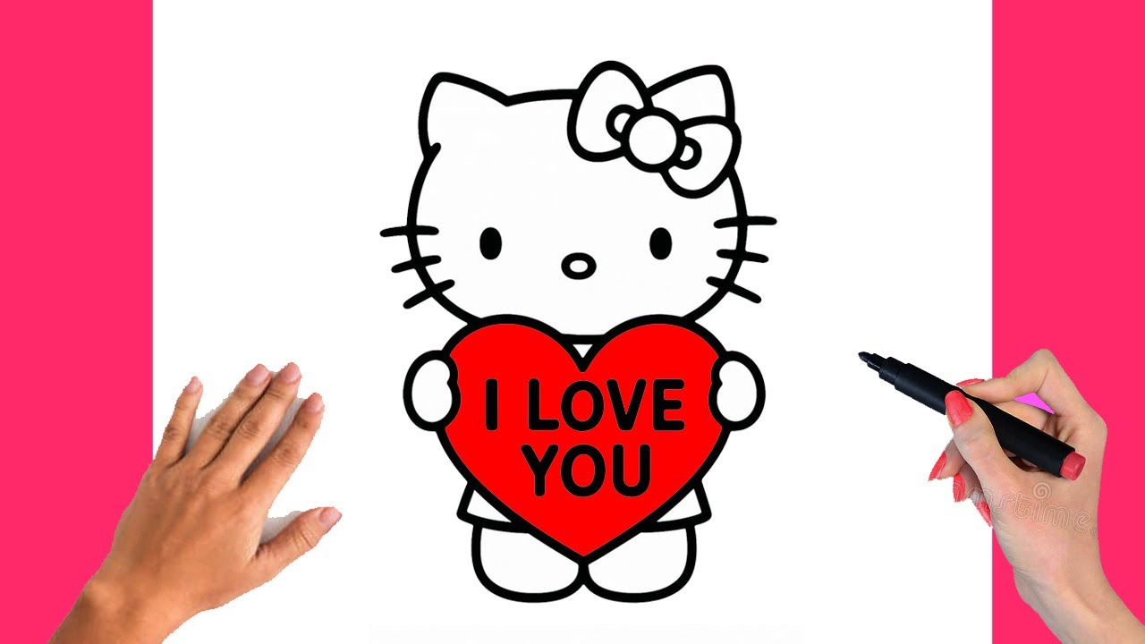 Hello Kitty Drawing Step By Step - Drawing For Kids