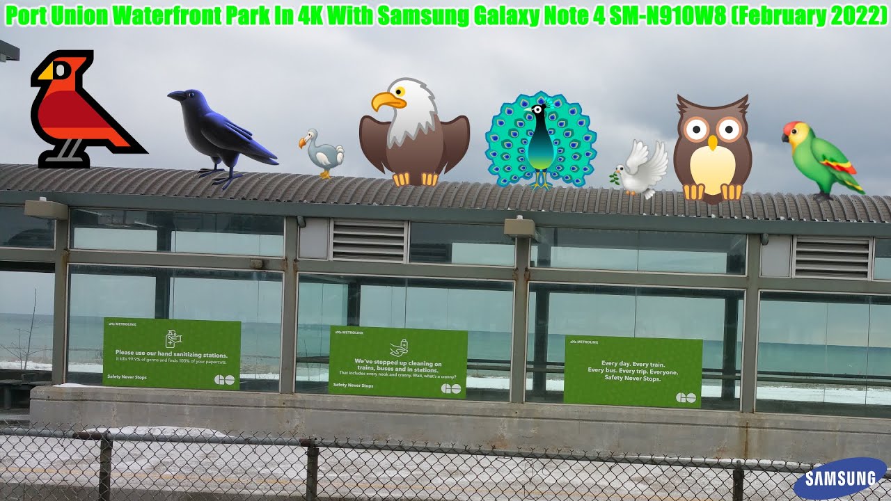 Port Union Waterfront Park In 4K With Samsung Galaxy Note 4 SM-N910W8 (February 2022)
