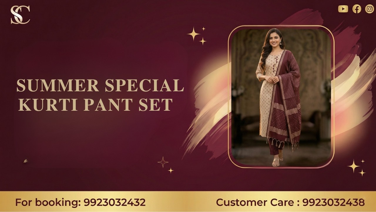Summer Special Kurti Pant Set | For Booking :- 9923032432  | Smart  Choice