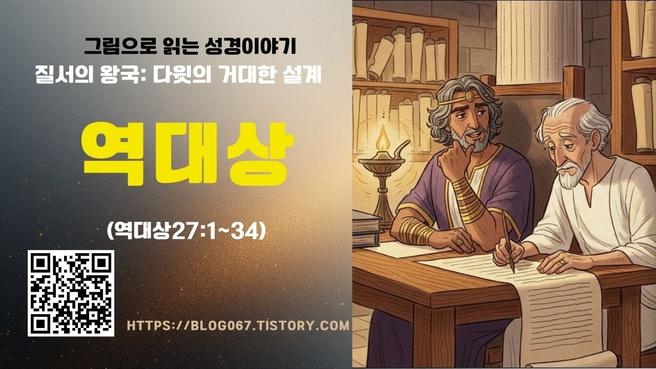 그림으로 읽는 성경이야기/질서의 왕국: 다윗의 거대한 설계(역대상27:1~34)