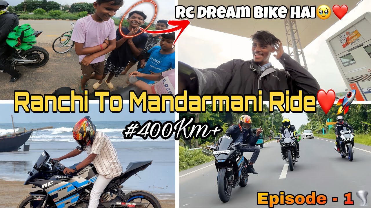 Ranchi To Mandarmani [ West Bengal📍] 400Km+ Ride❤️‍🔥 Gone Crazy🚀/ Public Reaction❤️😍 / Episode - 1⚡️