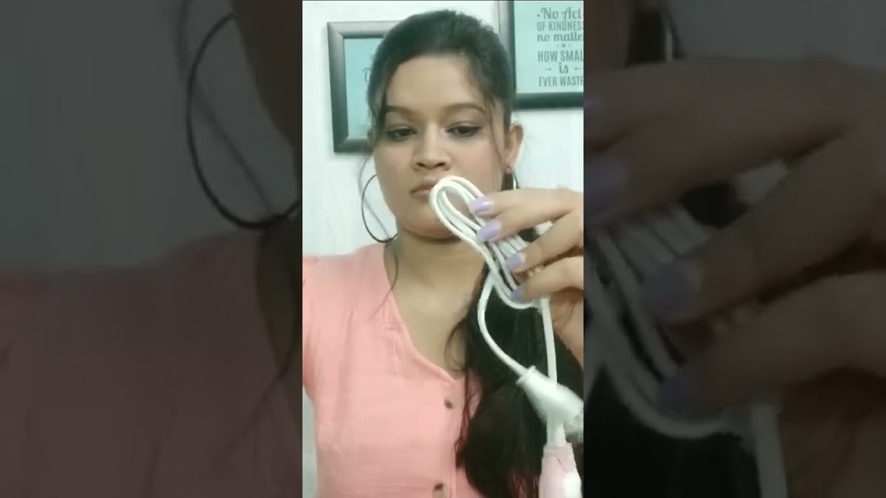 Try Mini Straightener First Time 🤓 #shorts #youtubeshorts #review