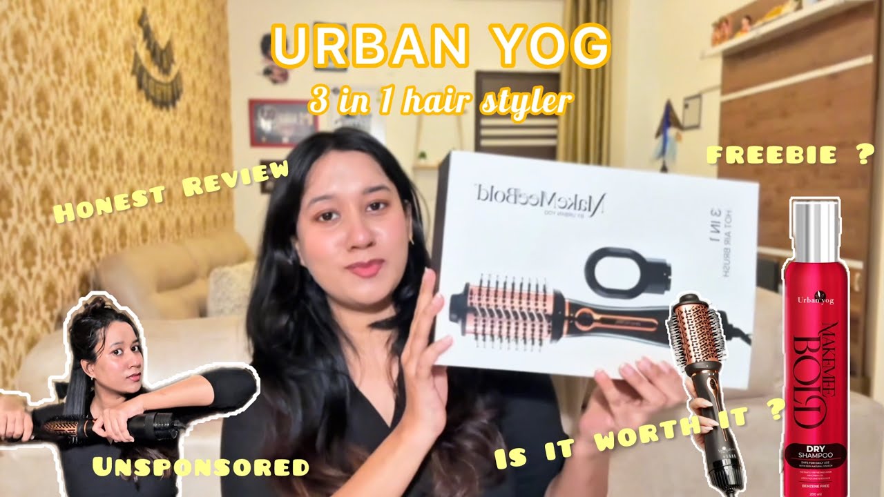 I Tried the Urban Yog 3-in-1 Hair Styler -Is It Worth It? Honest Review | Unsponsored | Make me bold