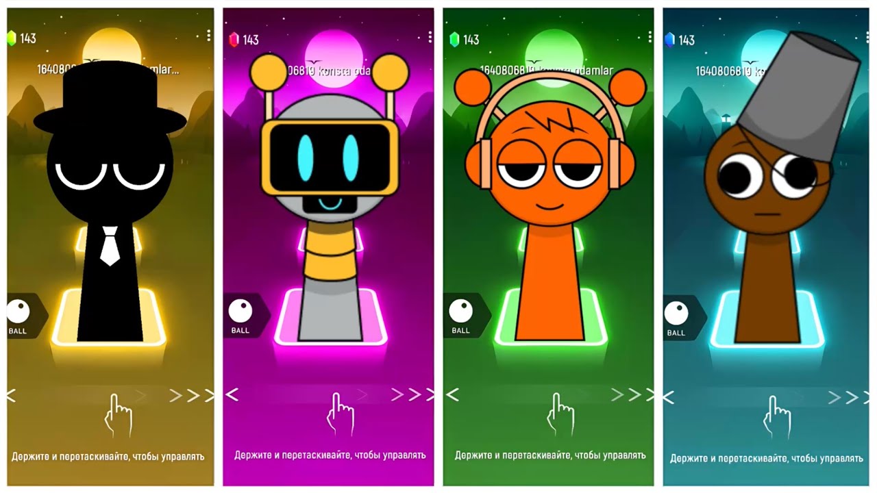 Oren🆚Black🆚Fun Bot🆚Brud🔥 Sprunki Tiles Hop Ultimate Battle #viral #coffindance #tileshop #trend