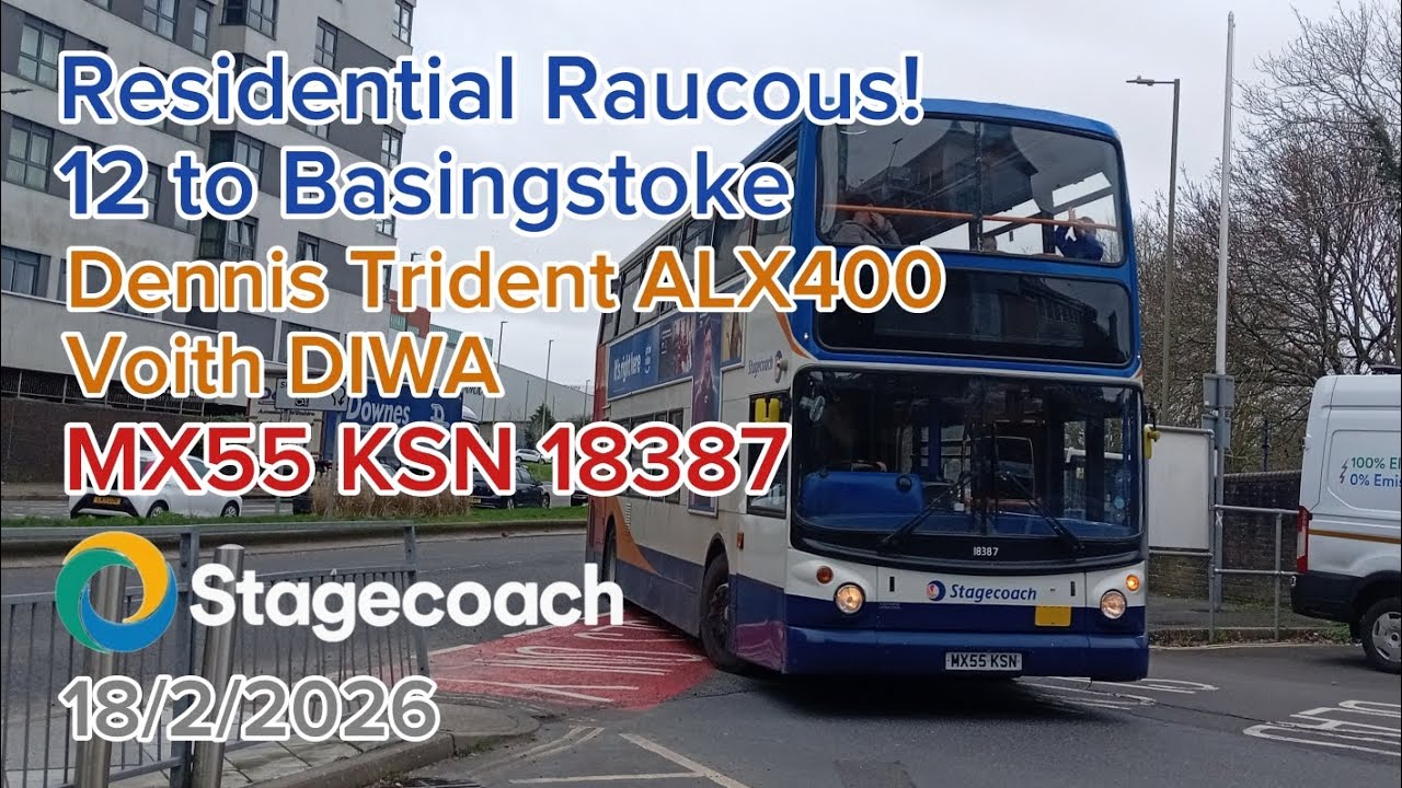 Residential Raucous! | Dennis Trident ALX400 Voith | MX55 KSN 18387 | 18/2/2026