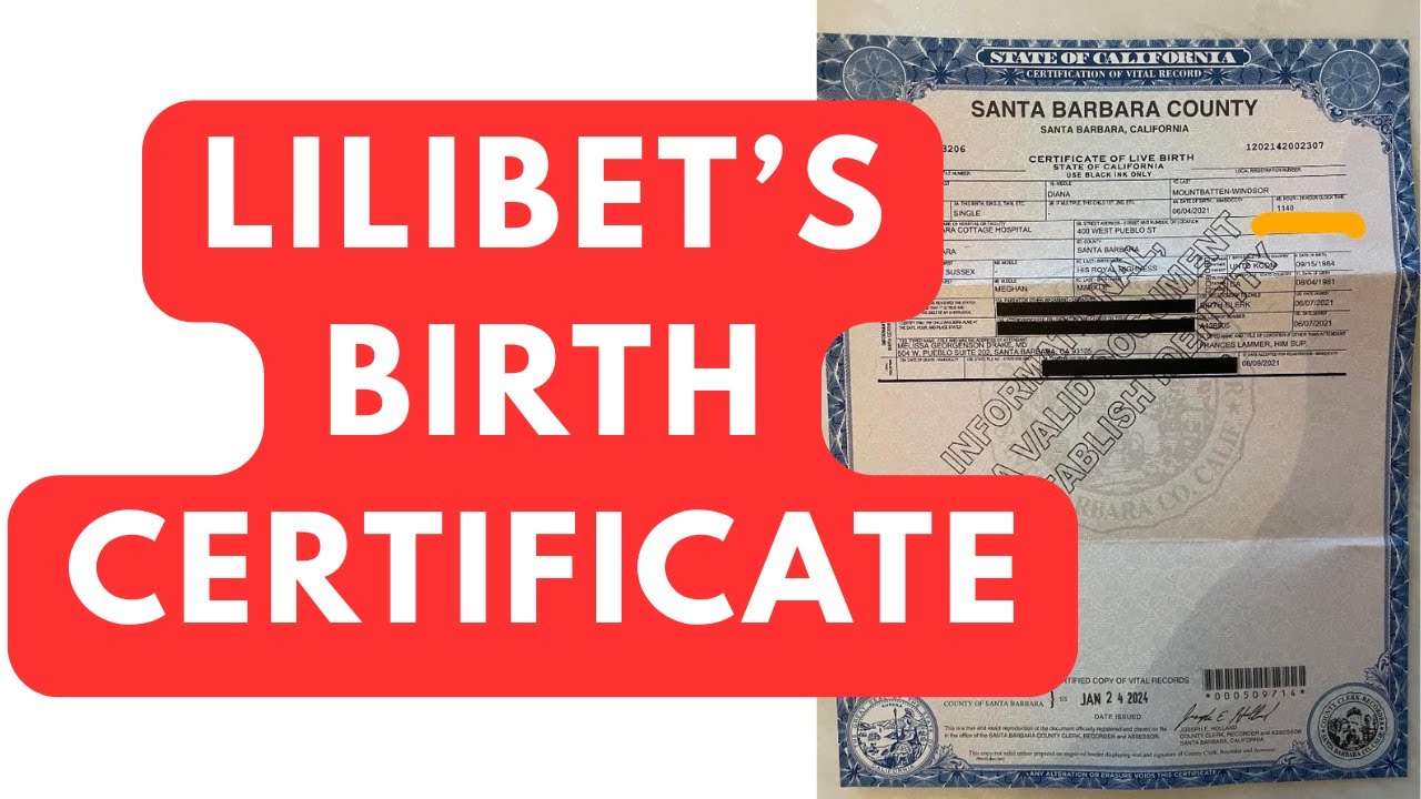 UPDATE: LILI'S BIRTH CERTIFICATE AND DNA, ACCORDING TO MY SOURCES (AND @BOOKWORM2)