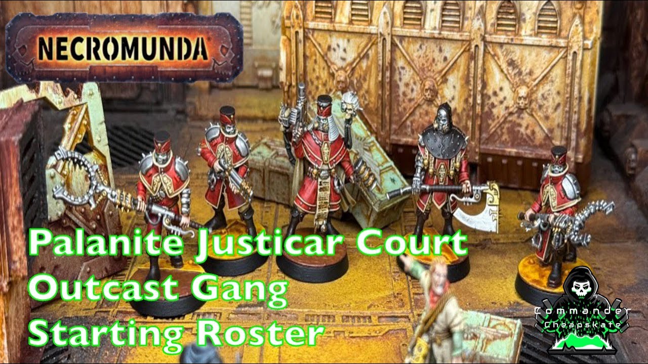 Palanite Justicar Outcast Gang Starting Roster for Necromunda 2026!
