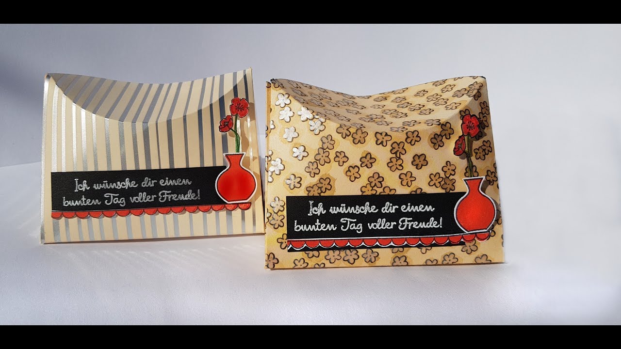 Tolle Falt-Box ohne Kleben/ Wunderbare Vasen/ Stampin`Up!