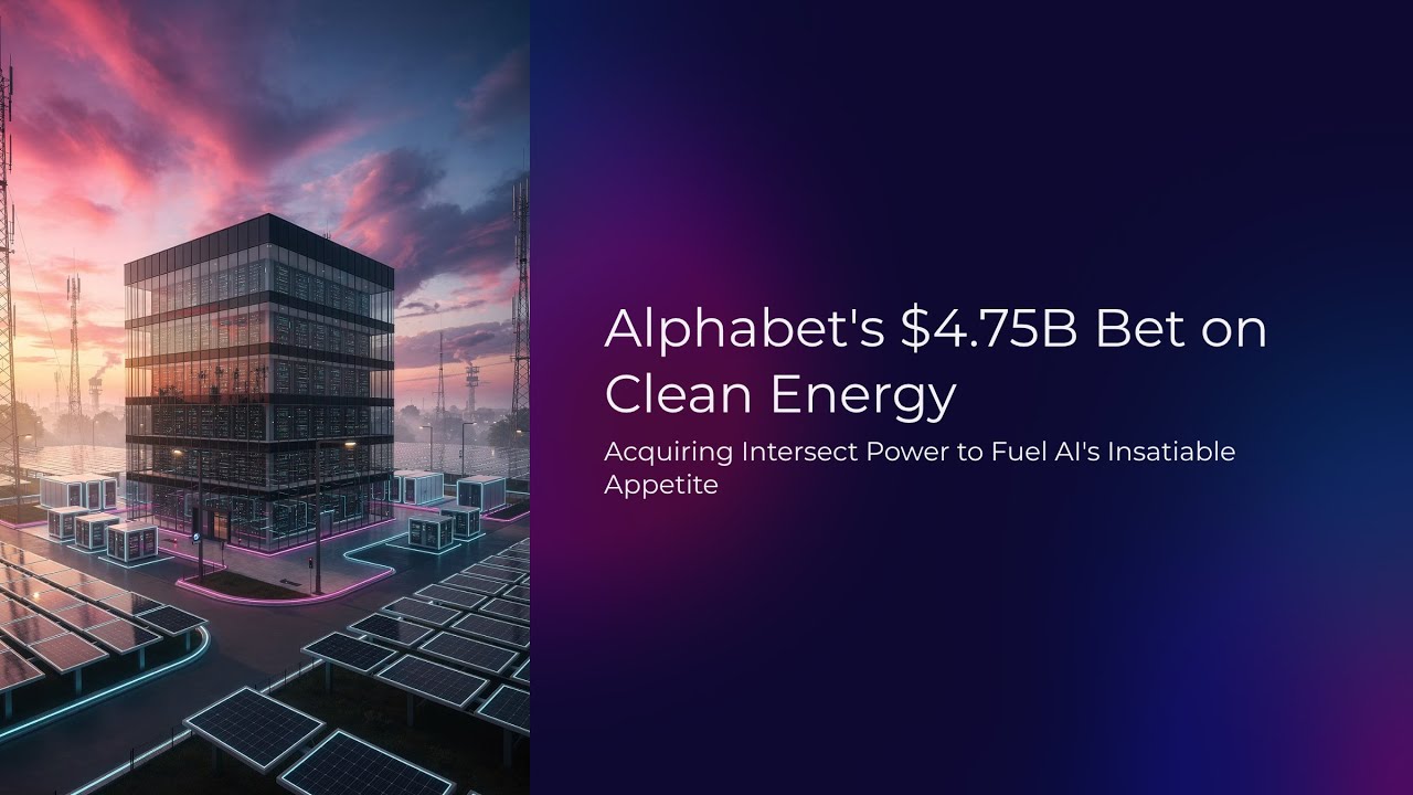 Alphabet's $4.75B Bet on Clean Energy