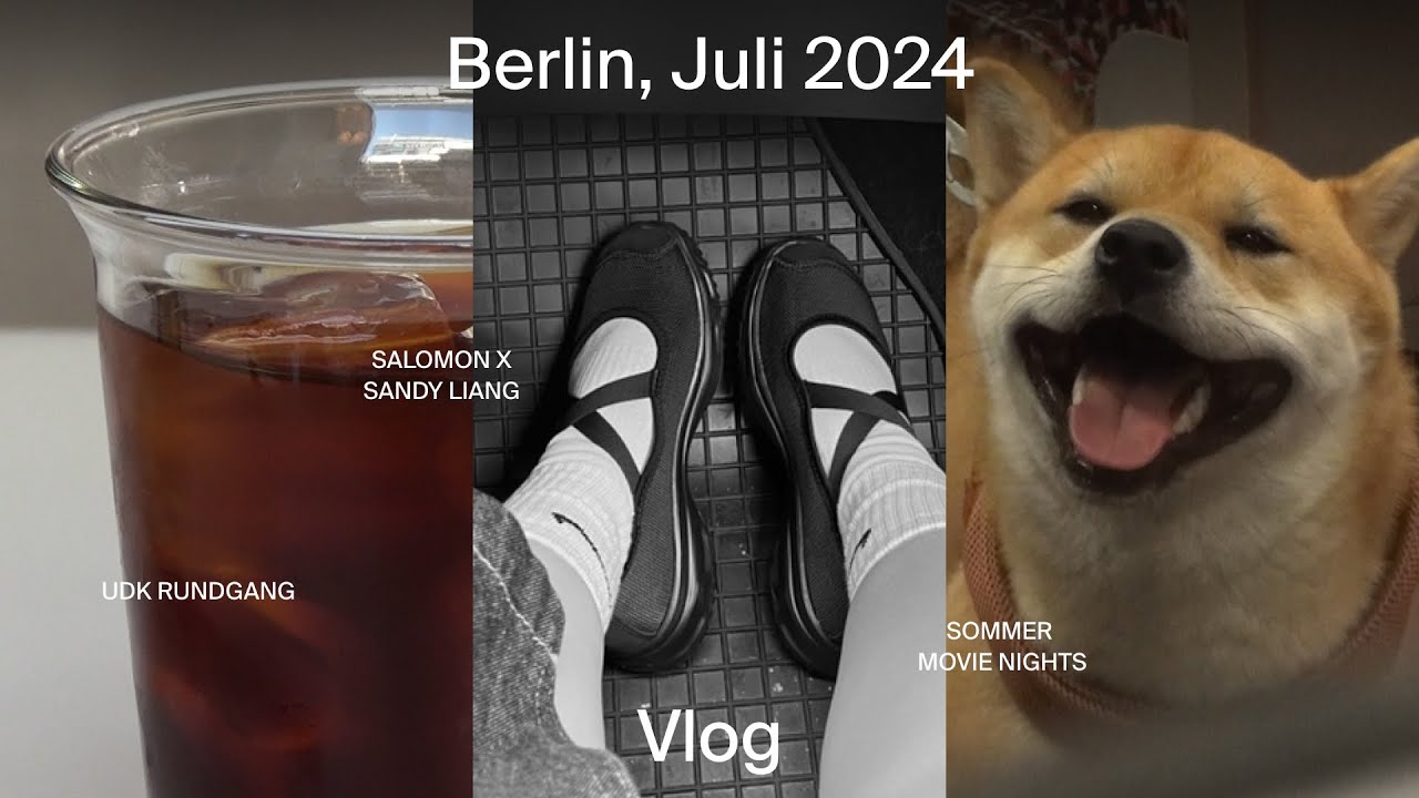 Berlin vlog. 여름조각모음 🍞🍓 Udk 룬트강. 살로몬x샌디리앙. 여름야외영화상영. c/o 사진전. 산도맛집