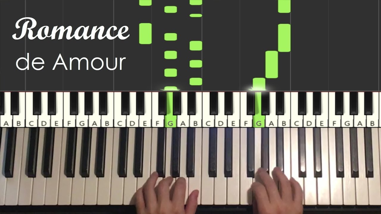 Romance de Amour (Piano Tutorial Lesson)