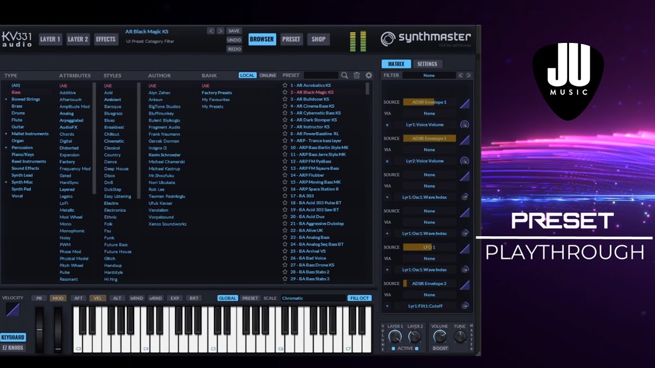 Synthmaster 2.9 | Preset Playthrough (NO Talk)