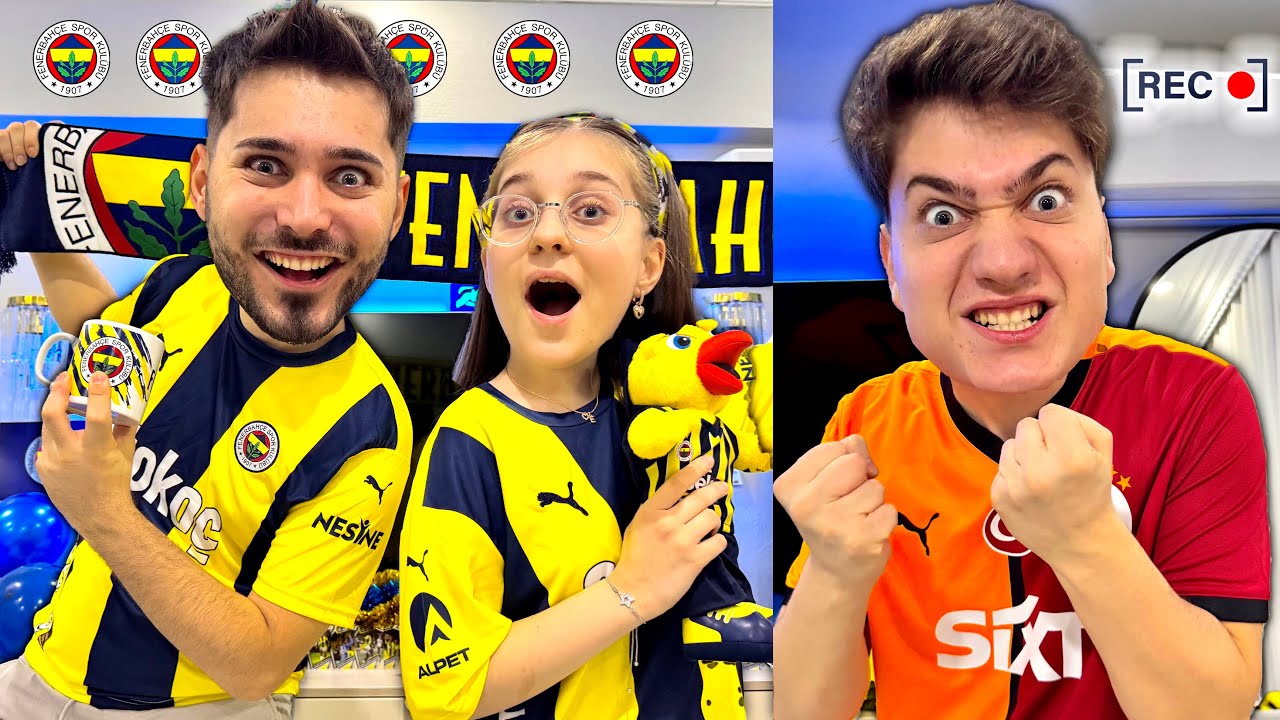 GALATASARAY'LI KARDEŞİME FENERBAH&Ccedil;E&rsquo;Lİ OLDUK ŞAKASI EVİ DEĞİŞTİRDİK