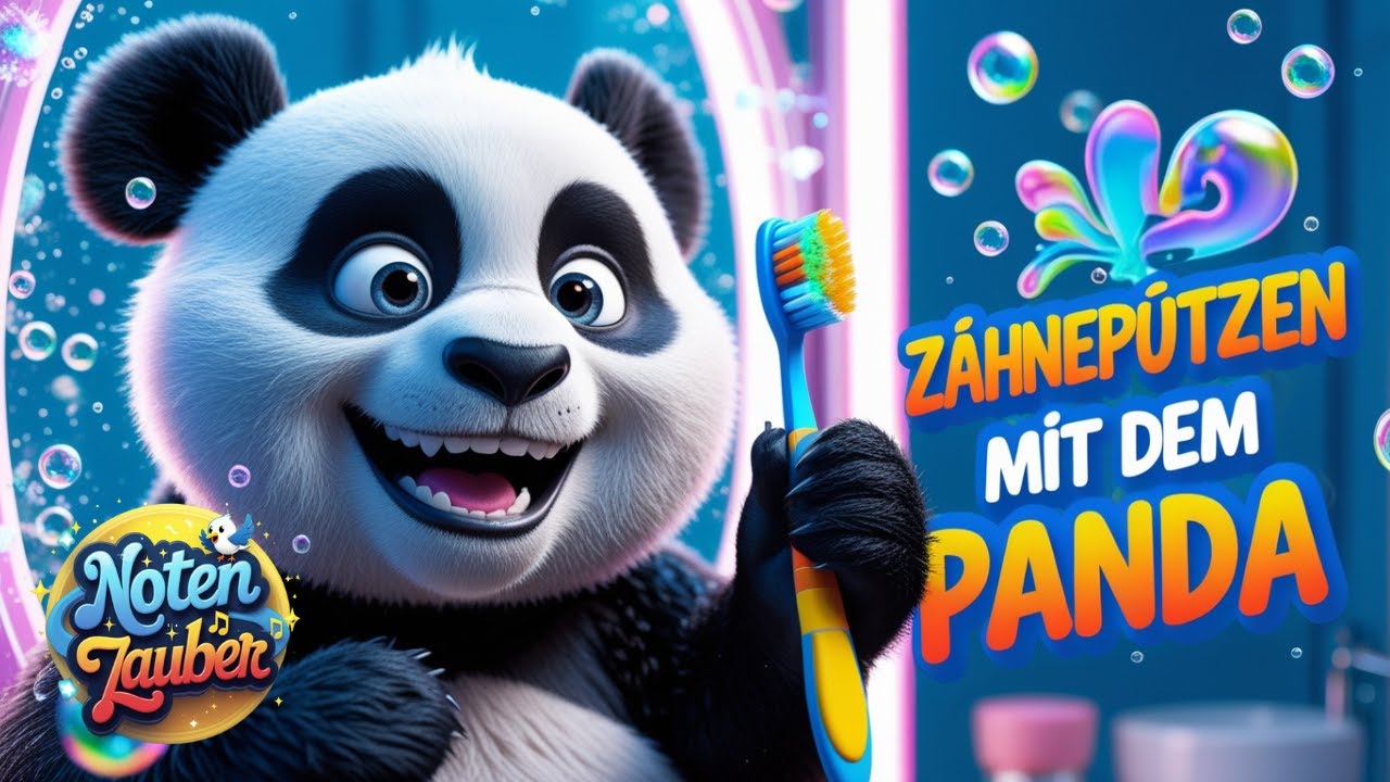 🪥🎶 Z&auml;hneputz-Spa&szlig; mit dem s&uuml;&szlig;en Panda 🐼 &ndash; Kinderlied f&uuml;r Abendroutine & fr&ouml;hliches Putzen!