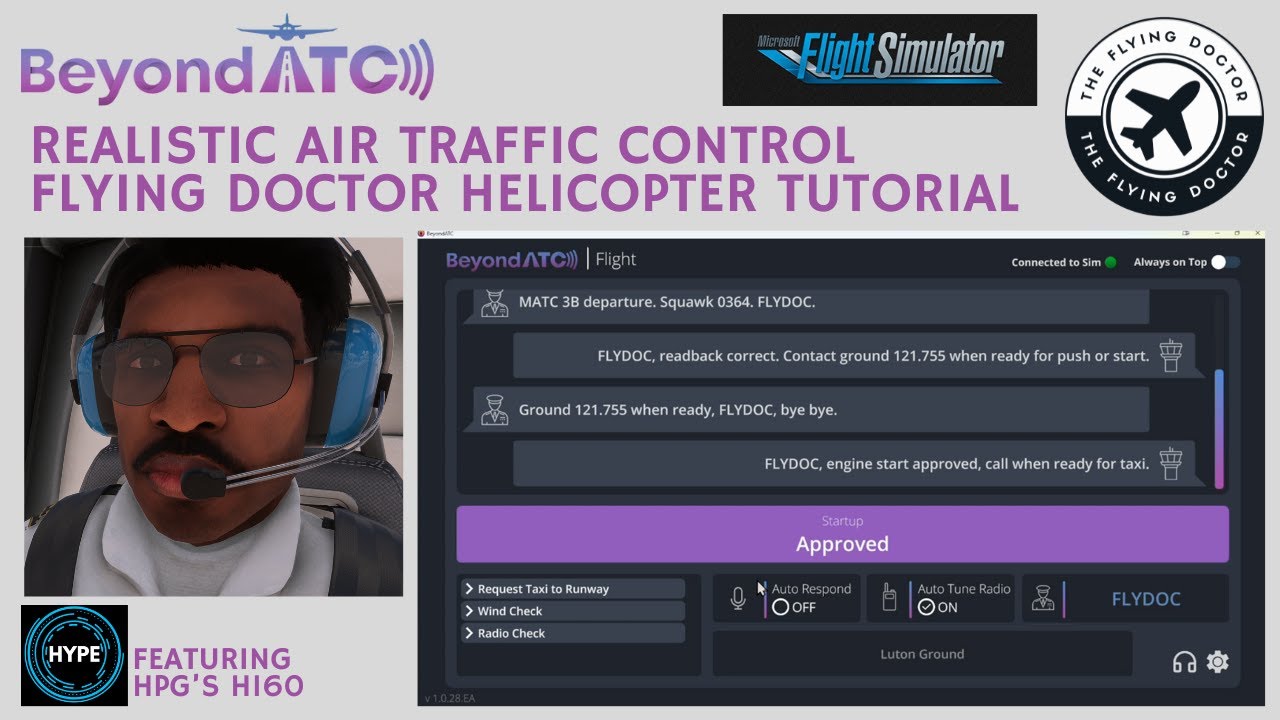 BeyondATC in Helicopters: Flying Doctor. Initial response, SimBrief setup, & tutorial. Gamechanging!
