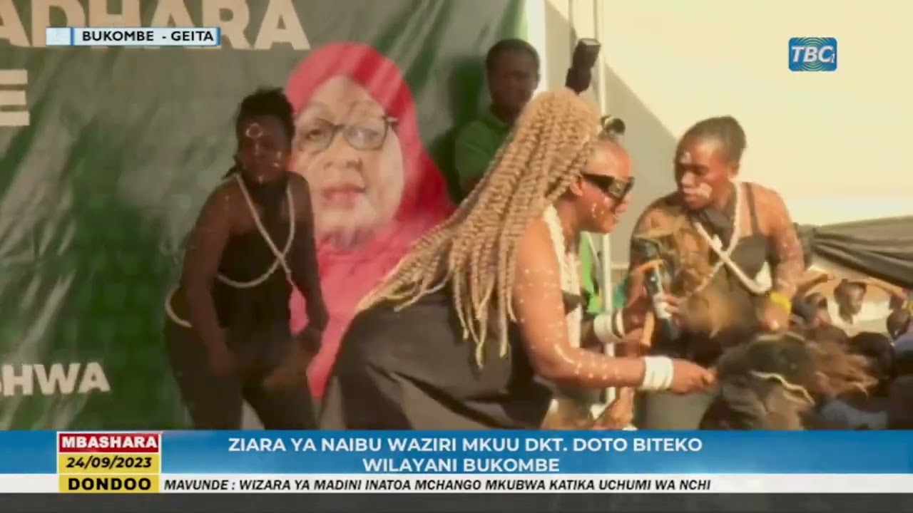 Shimba Ng'osha Dotto Biteko Live Performance Elizabeth Maliganya Wilayani Bukombe(Live In TBC Taifa)