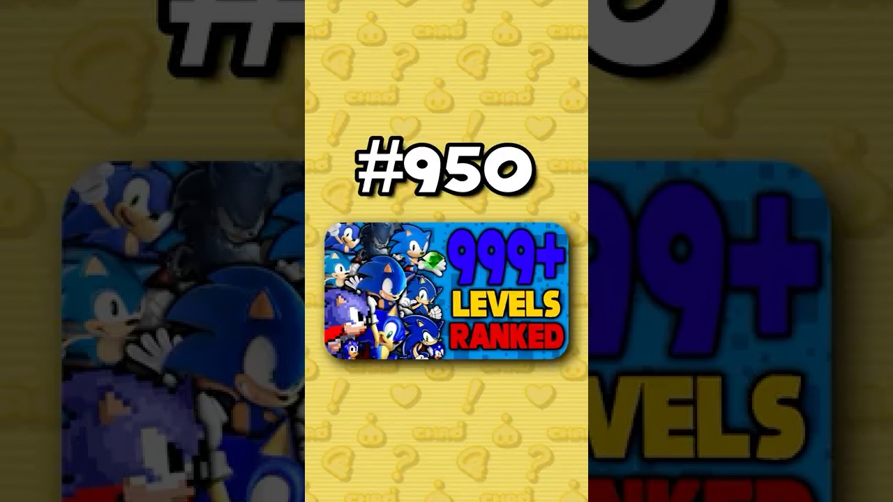 Номер 950 — рейтинг ВСЕХ 999+ уровней Sonic от худшего к лучшему