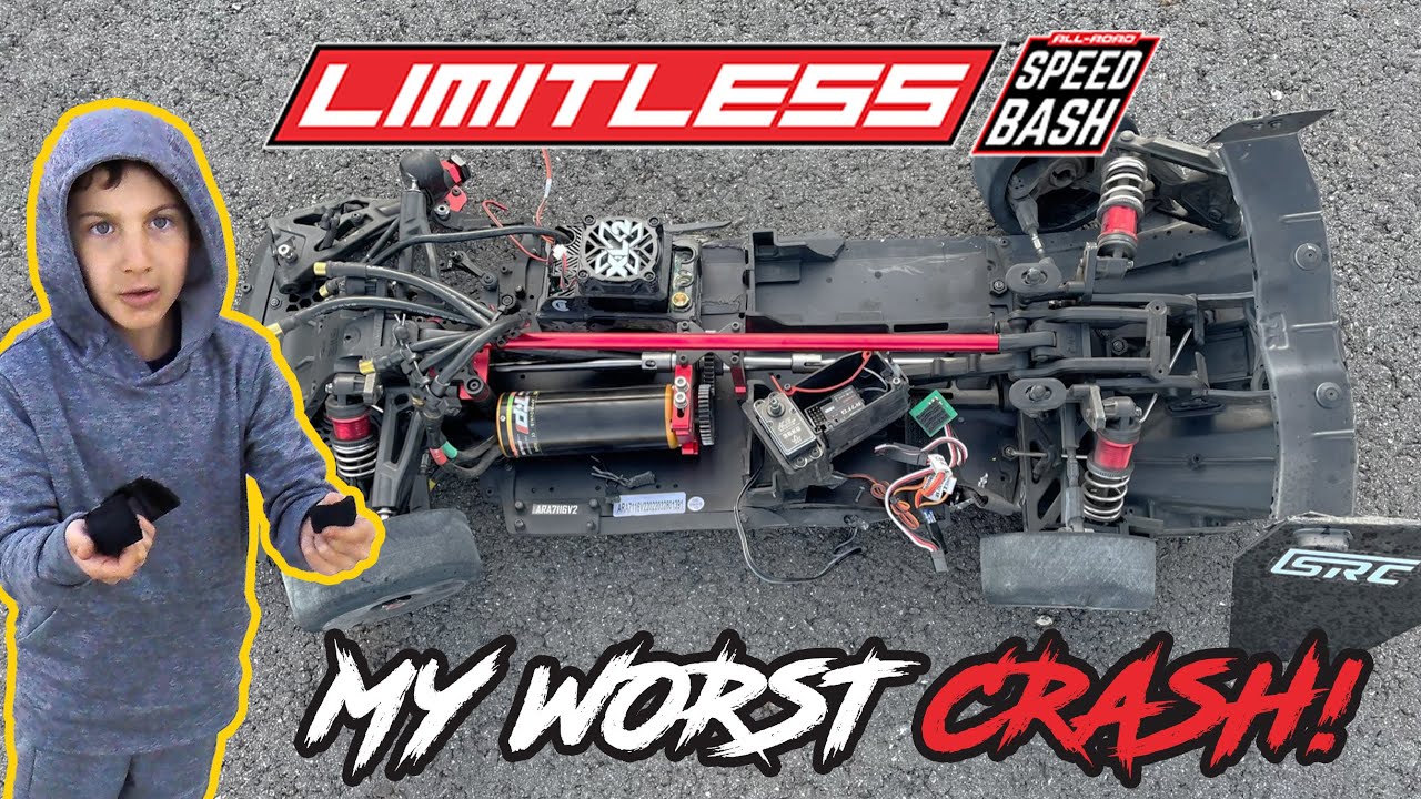 Arrma Limitless 137mph CRASH!!!