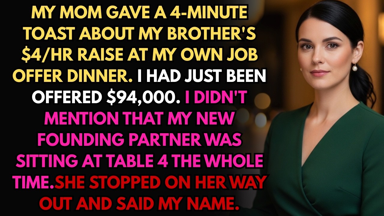 My Parents Announced My Brother's Promotion At My Job Offer Dinner—My Boss Was There