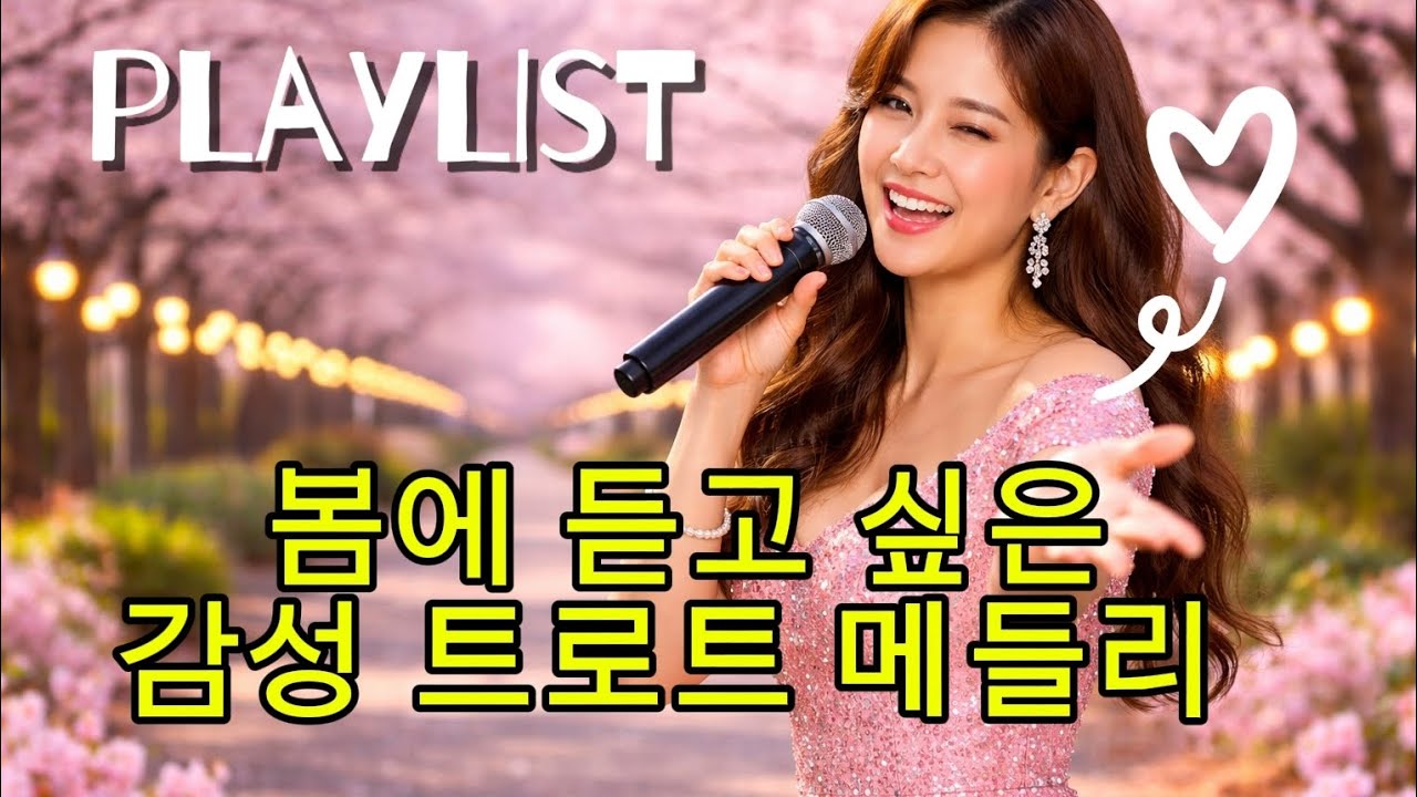 트로트 메들리 인기트로트 모음 🌸 봄에 듣기 좋은 감성트로트 | 추억의 노래와 함께하는 힐링 시간