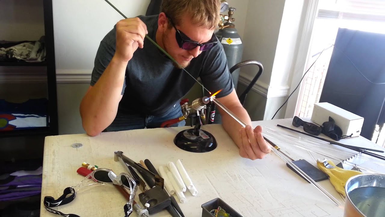Matt from urban glass blowers at whooties