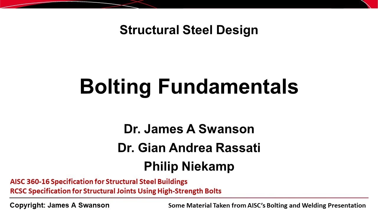 Bolting Fundamentals