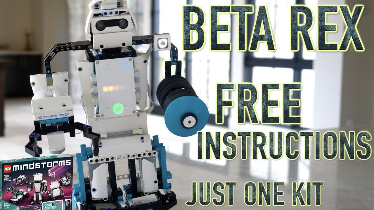 LEGO Mindstorms Robot Inventor 51515 - Walking Humanoid - Beta Rex - Free Instructions!