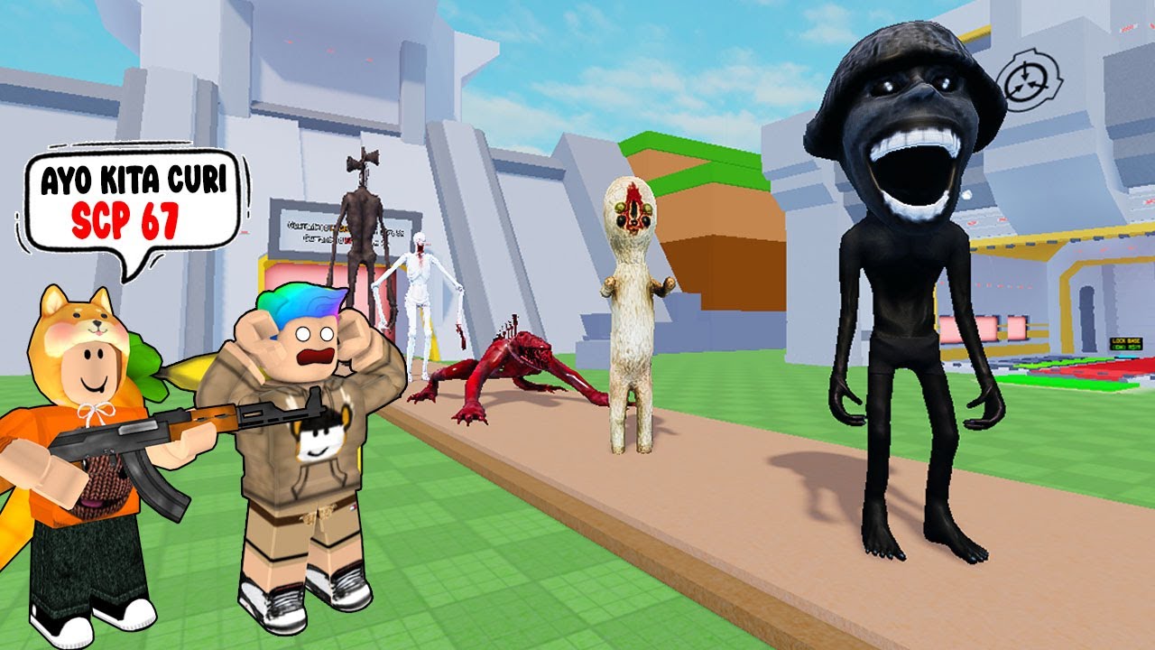 AKU DAN SKOBI MENCURI SCP YANG KABUR!! STEAL A SCP ROBLOX