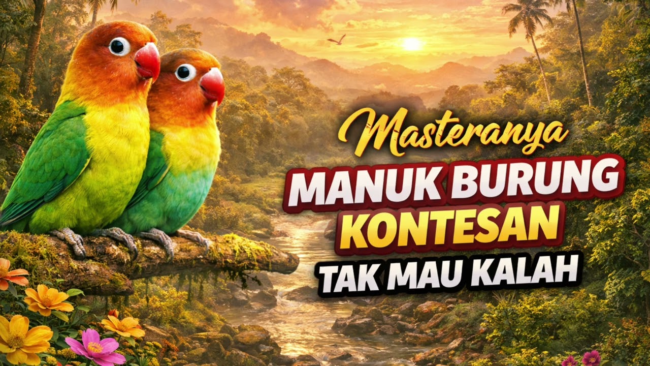 Lovebird ngekek panjang! Masteran yang seperti ini Isian Mewah & Tembakan Dahsyat wajib di coba 