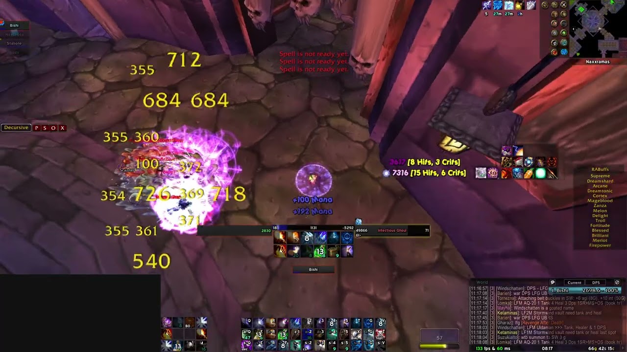 TurtleWoW Mage Naxx trash farm