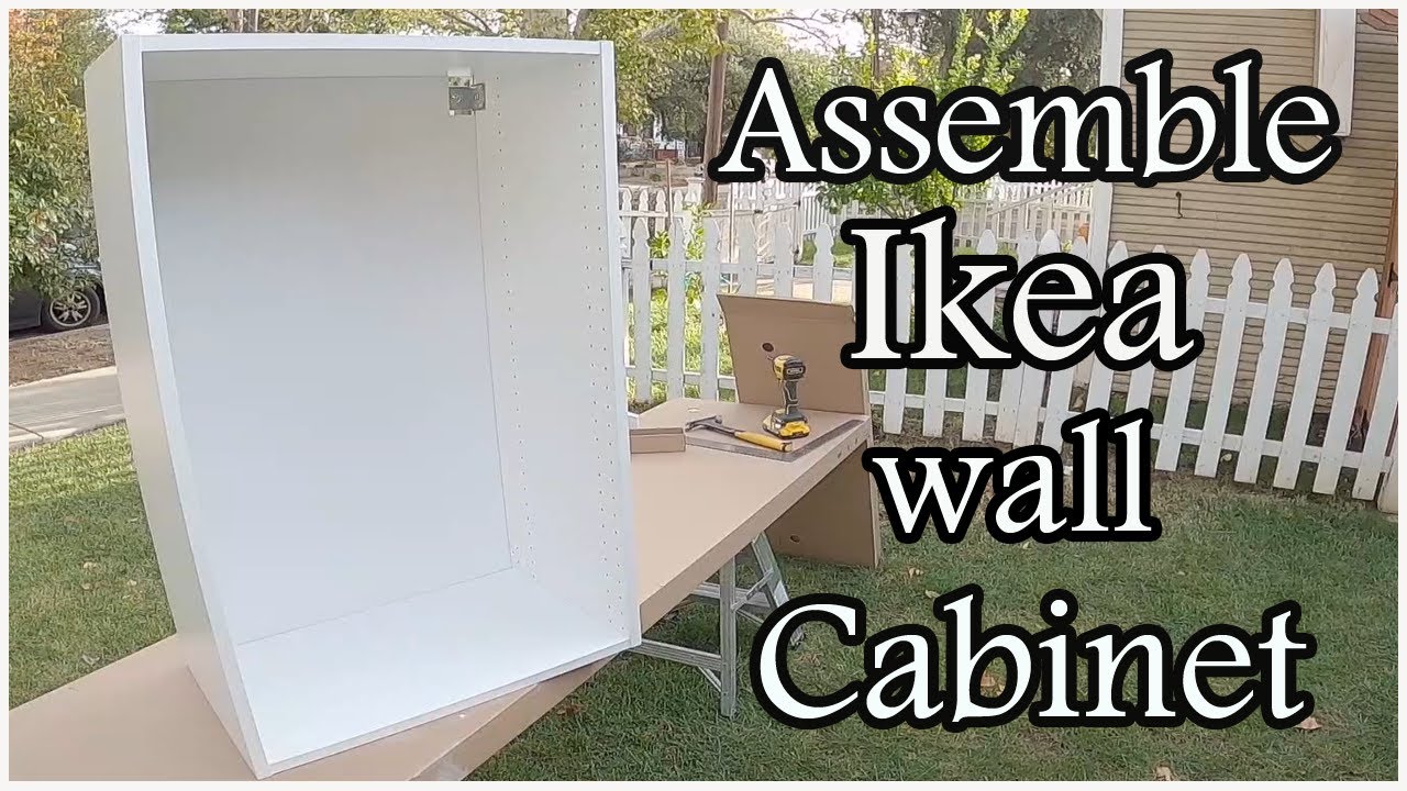 Assemble Ikea wall cabinet with me in four minutes