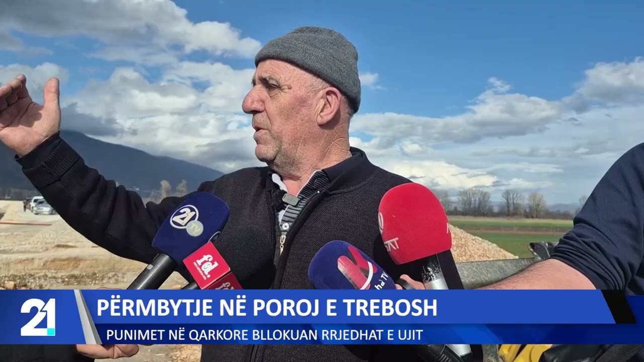 Përmbytje në Poroj e Trebosh! Punimet në qarkore bllokuan rrjedhat e ujit