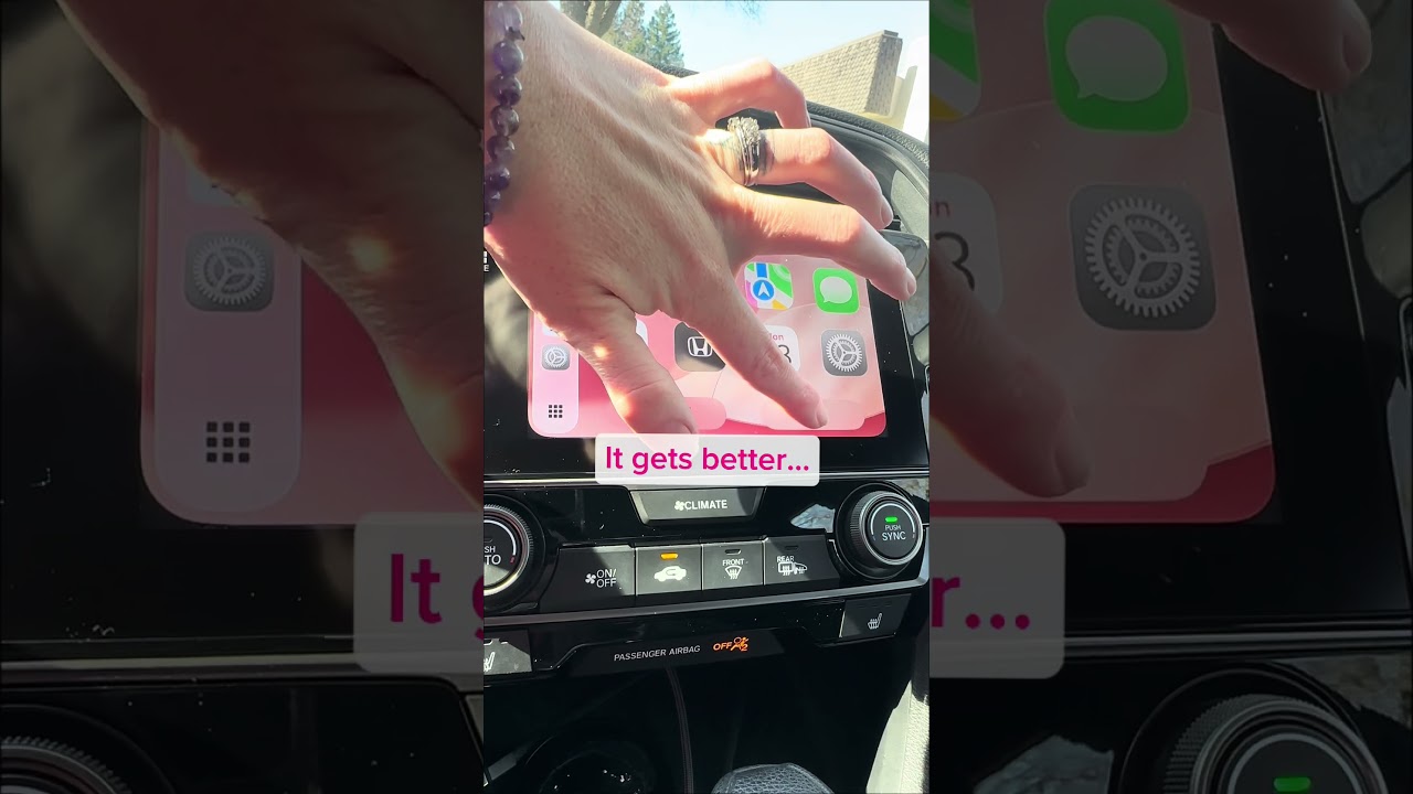 Upgrade you CarPlay 🌸 #apple #carplay  #pink #tutorial