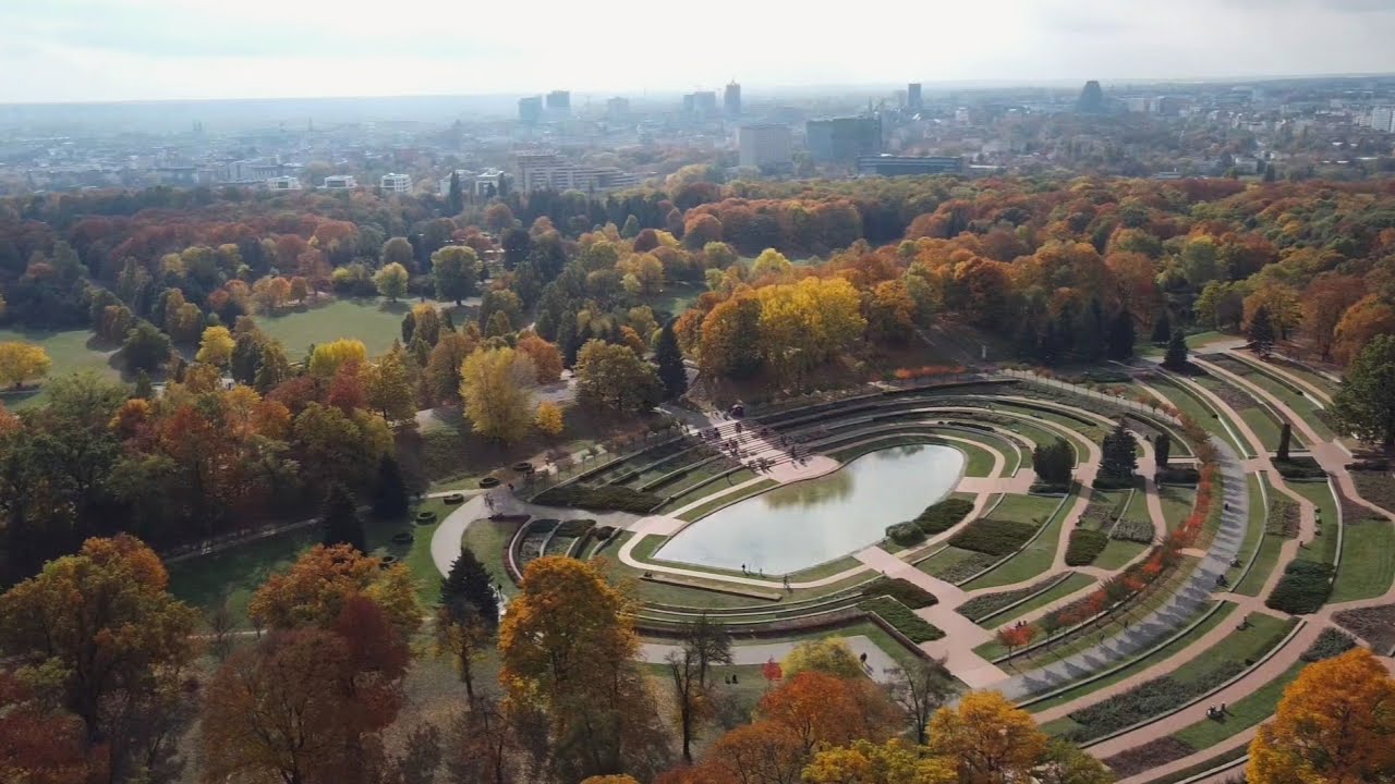 Poznań z drona - Jesień 2022 | Park Cytadela