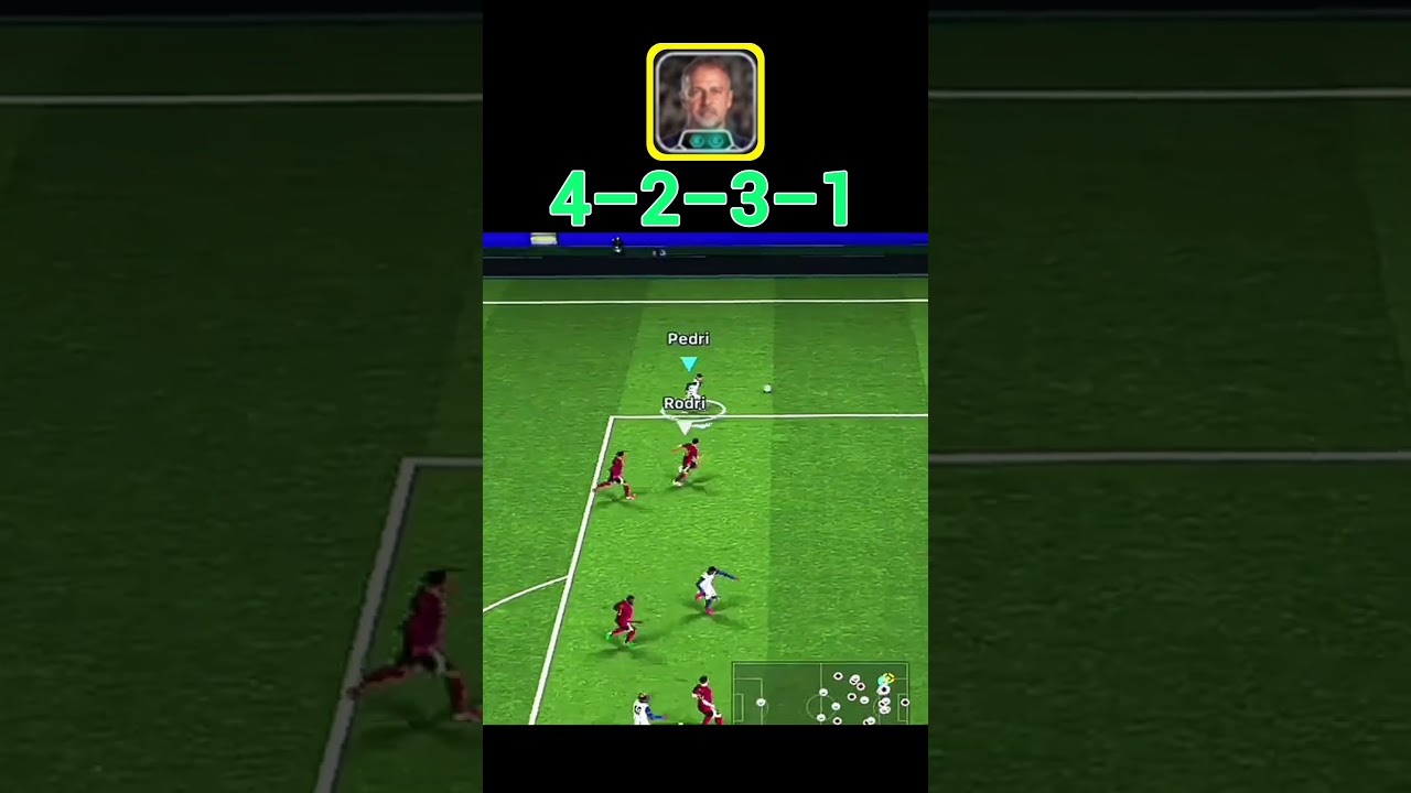 Hansi flick 4&ndash;2&ndash;3&ndash;1 best formation in eFootball 2026 #efootball #shorts #formation #pes
