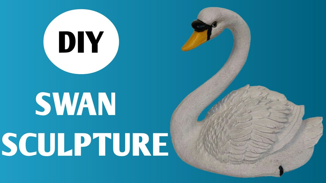 DIY/How to make a swan sculpture at home/News paper craft/Home decour/SHAHANA'S Artesania
