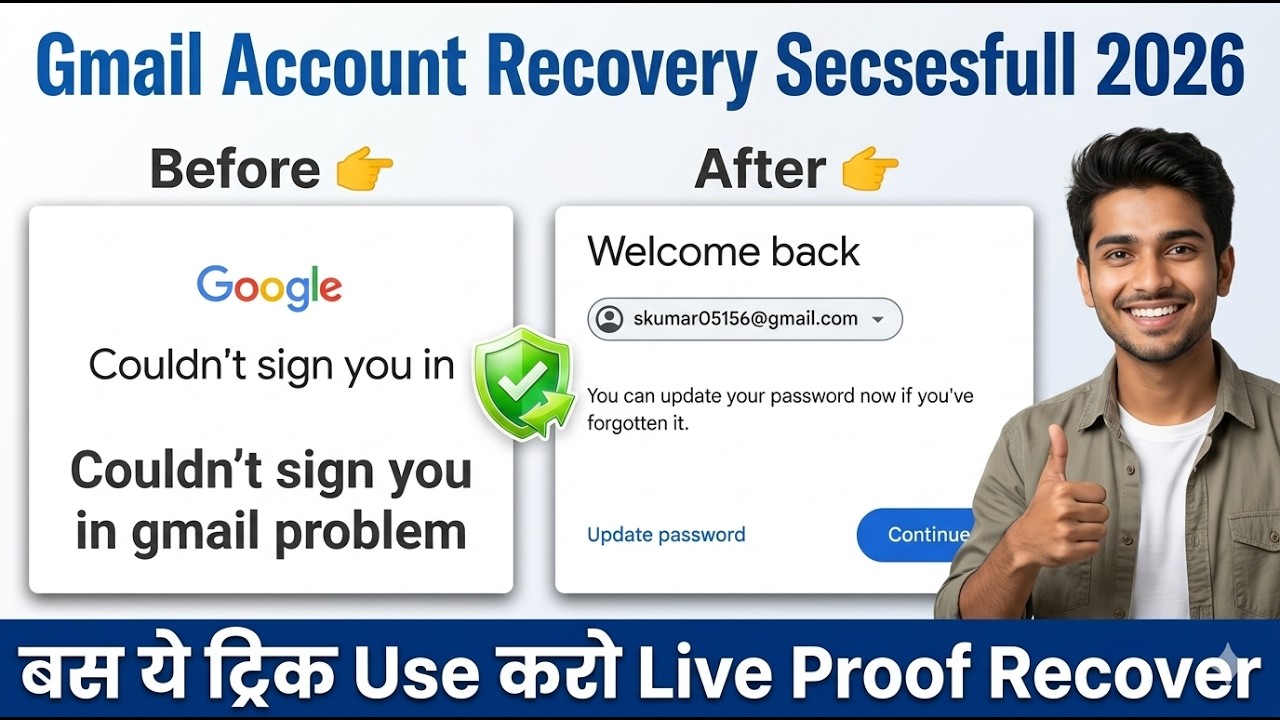 couldn't sign you in gmail problem | can't sign you in google account