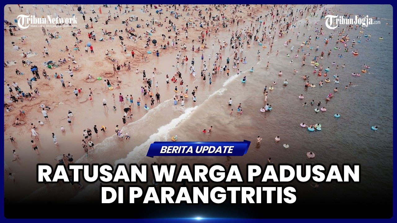 WARGA PADATI PANTAI PARANGTRITIS UNTUK PADUSAN JELANG RAMADAN