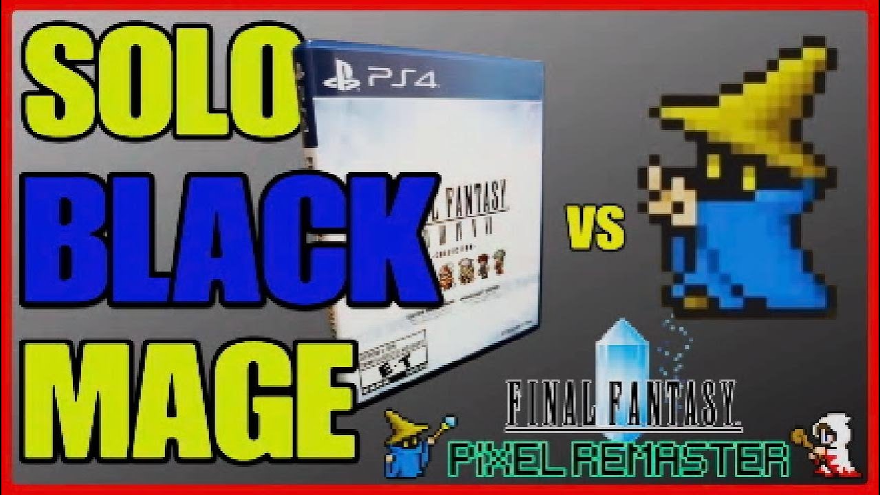 SOLO Black Mage Final Fantasy 1 Pixel Remaster