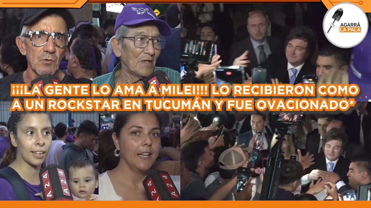 ¡¡¡LA GENTE AMA A MILEI!!! FUE RECIBIDO COMO ROCKSTAR EN TUCUMÁN Y SE FUE OVACIONADO POR MULTITUD