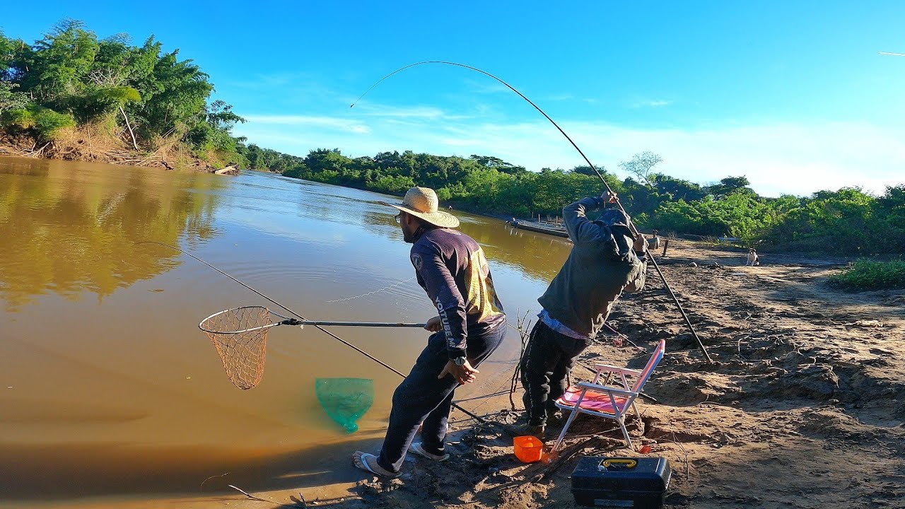 INCRIVEL OQ ACONTECEU !!! COMEÇOU SAIR OS PACU - #pescaria #acampamento #rio Miranda