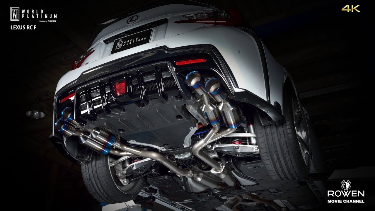 LEXUS RC F Full Titanium Exhaust Sound by WORLD PLATINUM (Produced by Rowen Japan).