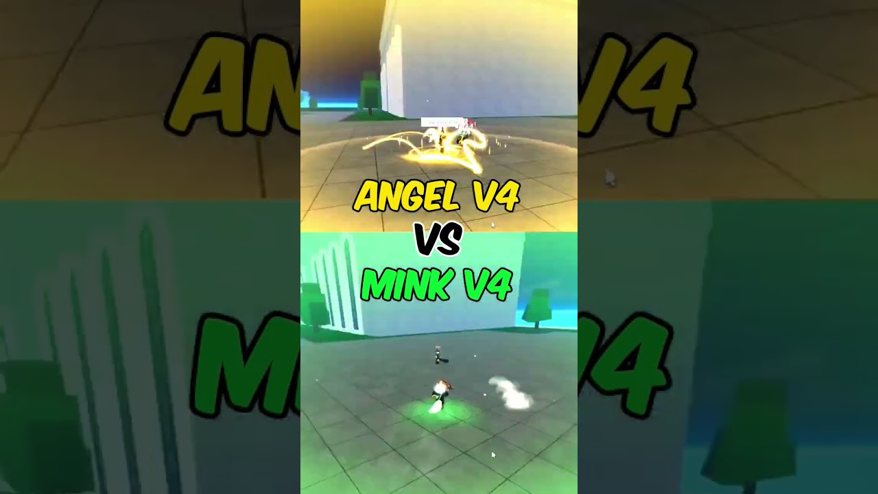 Angel V4 Vs Mink V4 #bloxfruts #roblox #bloxfruits #firstbloxfruitsplayerwhoreaches1billionbeli