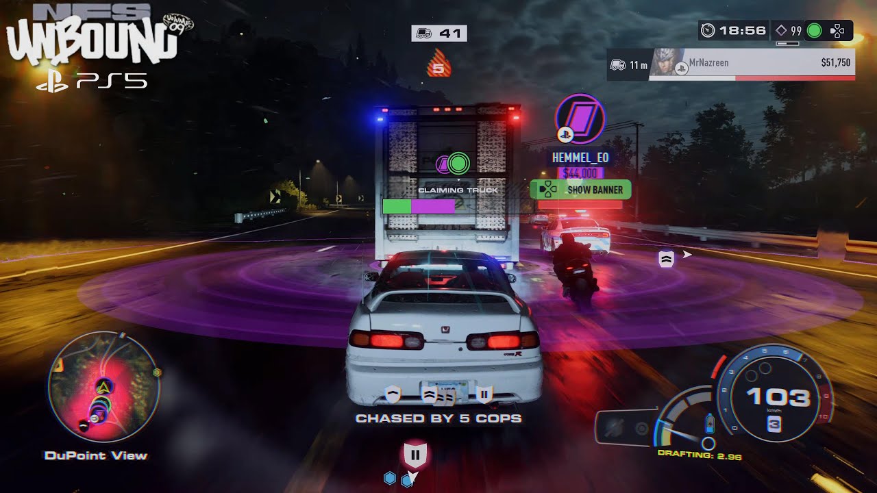 NFS Unbound | Lockdown Online Gameplay, Epic chase & Extracted truck! - Volume 09 [PS5]