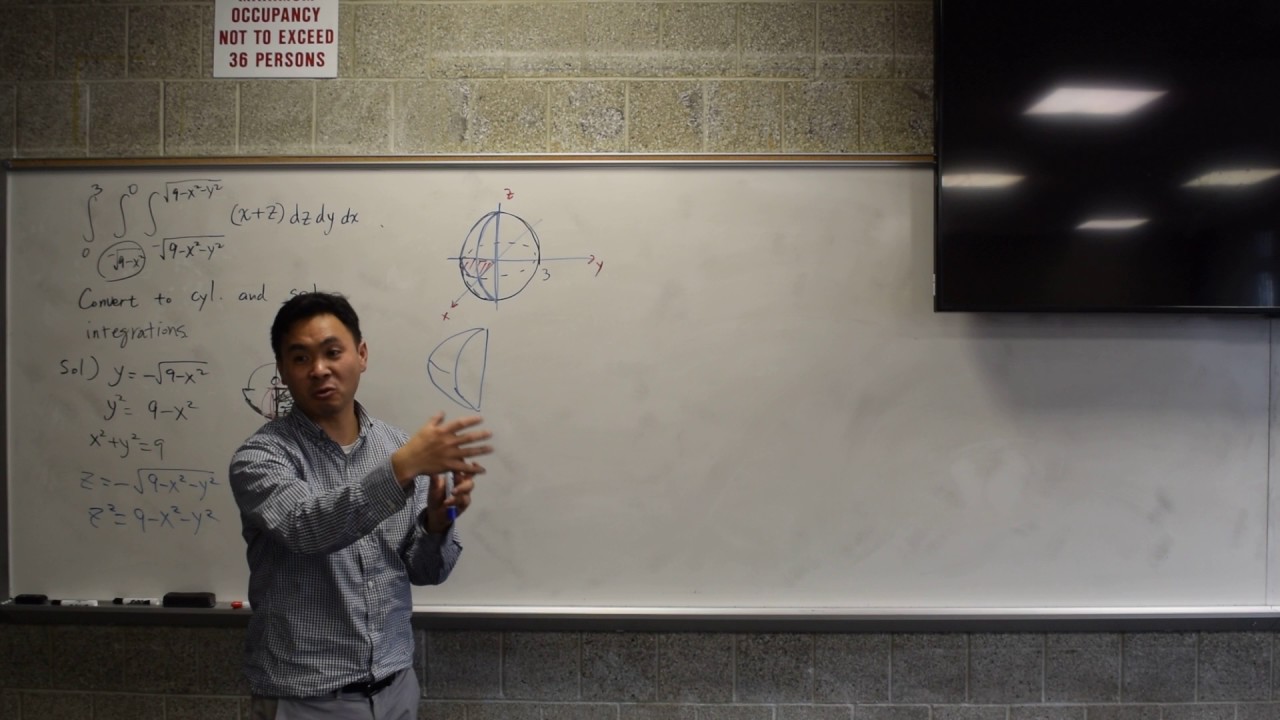 convert to cylindrical and spherical integration